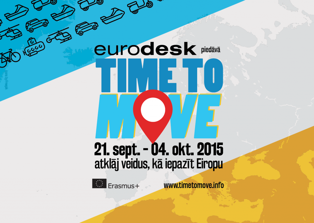 "Time to Move" Eurodesk kampaņa Latvijā