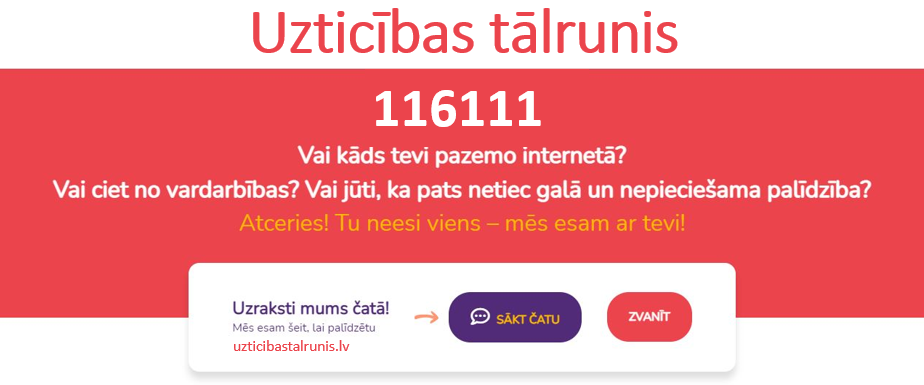 Bērnu un pusaudžu uzticības tālrunis 116111